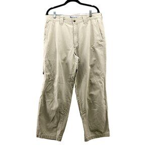 Columbia Khaki Chino Pants Mens 36x30‎ Beige Relaxed Straight Work Chore
